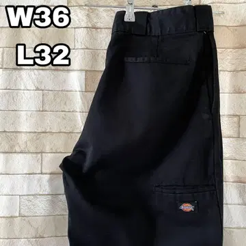 디키즈 더블니 워크 팬츠 자수 멕시코제 블랙 36 x 32