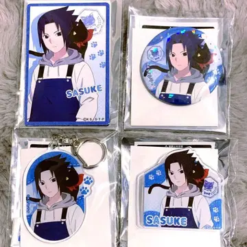 NARUTO 우치하 사스케 애니멀 캔뱃지 키링 마그넷 시트
