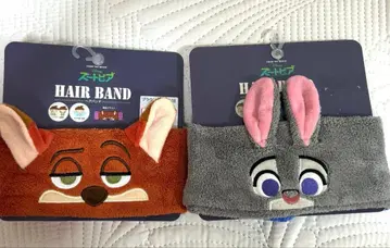 [ 미사용 새상품 ] 주토피아 주디 닉 헤어밴드 2세트