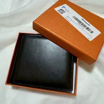 천연 가죽 지갑 안티스키밍 기프트 박스 포함 고급 가죽 이단 접이 선물