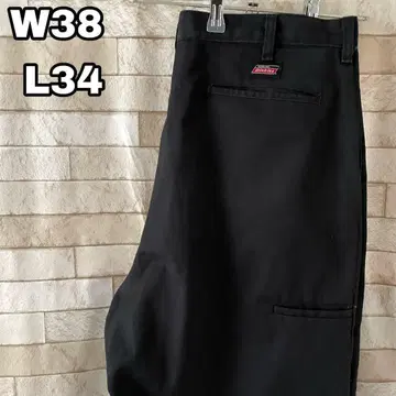 디키즈 더블니 워크 팬츠 자수 블랙 38 x 34