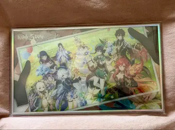 원신 회원 한정 5주년 아크릴 색지 벤티 라이덴 종려 프리나 나히다