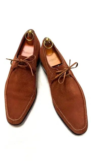 Bemer's 브라운 스웨이드 U칩 오리지널 슈트리 포함