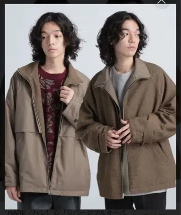 HARE 리버서블 오버 사이즈 자켓 브라운