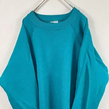 USA 구제 의류 90s 래글런 맨투맨 에메랄드