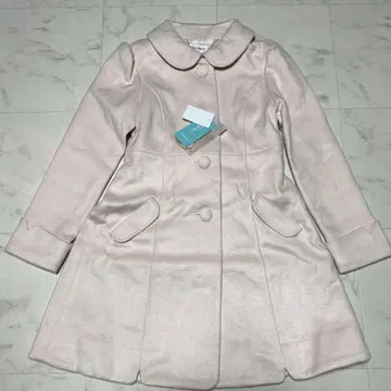 LODISPOTTO 핑크 코트 리본 둥근 카라 큐트 디자인 M 미착용