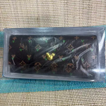 디즈니 장지갑 모노그램 미키 그린