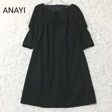 아나이 여성용 원피스 블랙 사이즈 38 성숙 캐주얼 심플