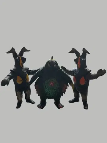 [ 대청소 일괄 판매 ] 빈티지 울트라맨 시리즈 괴수 3체 세트