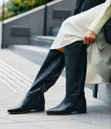 [ 미사용 새상품 ] Mazell 발수 가공 인힐 롱 부츠 용아님 착용