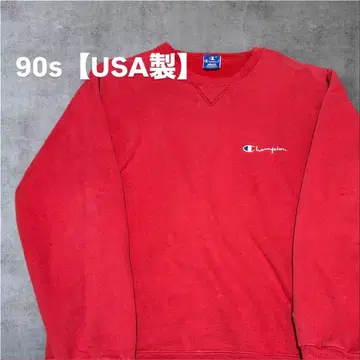 [ USA제 ] Champion 빨간색 맨투맨