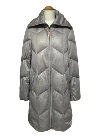 C407 로트레 아몬 다운 코트 그레이 계열 클리닝 완료 여성용 40