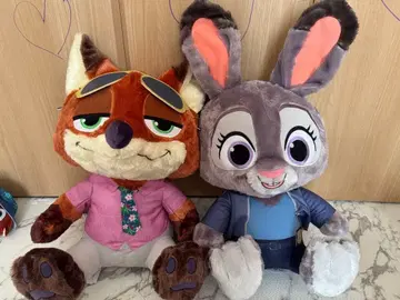 닉 와일드 & 주디 홉스 봉제 인형 세트