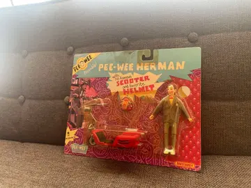 Pee-wee Herman 피규어와 스쿠터 세트 초레어 빈티지