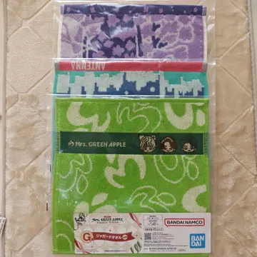 Mrs. GREEN APPLE 제일복권 자카드 타월 G상 3개