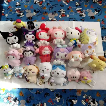 귀여운 캐릭터 봉제 인형 세트