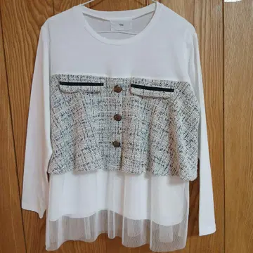 Vin 화이트 긴팔 상의 야마다야