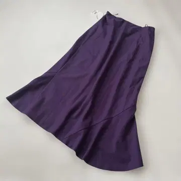 미사용 Theory 띠어리 비대칭 롱 스커트 퍼플