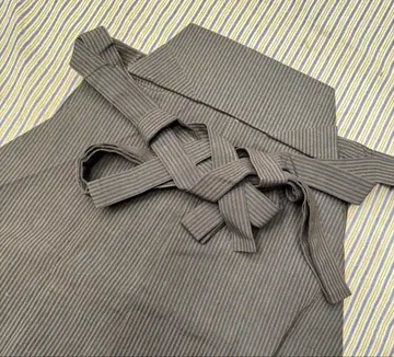 마노리 하카마 브라운 스트라이프 끈 아래 87 M 752