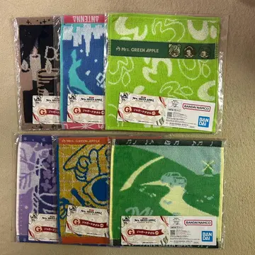 Mrs. GREEN APPLE 제일복권 타월 6종 세트