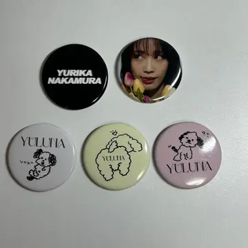 나카무라 유리카 캔뱃지 5개 세트