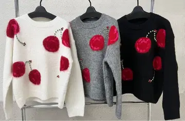 체리 반짝반짝 니트 loulou 그레이스 콘티넨탈 좋아하시는 분께