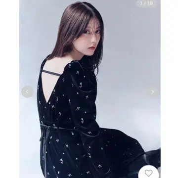 FRAY I.D 벨로아 내로우 원피스