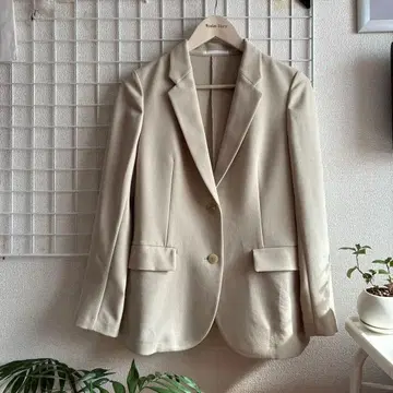 UNIQLO 베이지 테일러드 자켓 ( S 사이즈 )