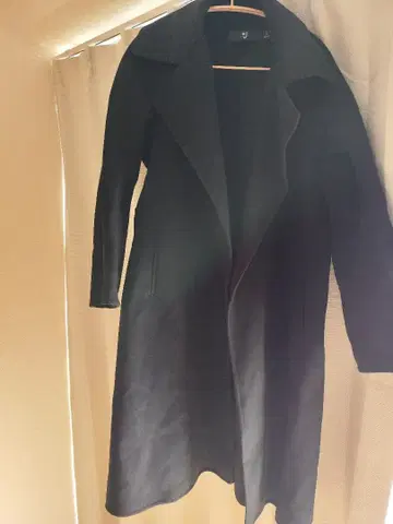UNIQLO+J 블랙 롱 코트 S 사이즈