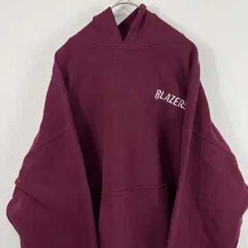 USA 구제 의류 gildan blazers 자수 후드티 버건디