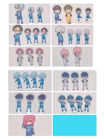 블루 록 아크릴 스탠드 스티커