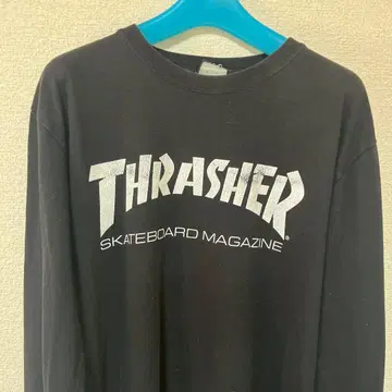 THRASHER 롱 슬리브 티셔츠 블랙