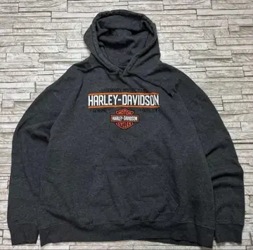 할리데이비슨 후드 맨투맨 그레이 양면 로고 2XL