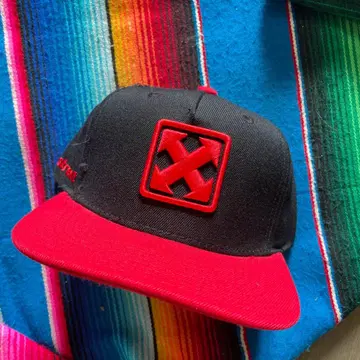 H-street 스케이트보드 야구 모자 블랙/레드