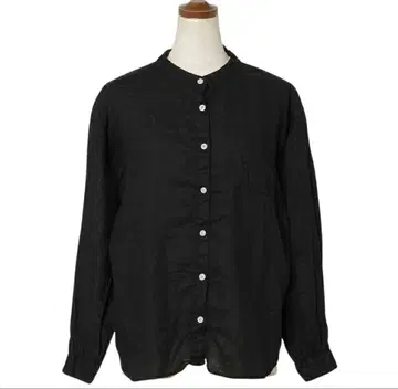 SUN VALLEY 선밸리 긴팔 셔츠 블라우스 상의 린넨 평직 마