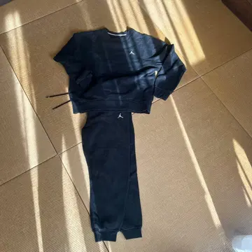 Jordan 블랙 맨투맨 세트 속기모