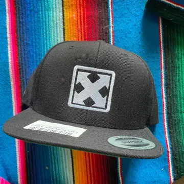 H-street skate 블랙 스케이트보드 스냅백 캡 로고 자수