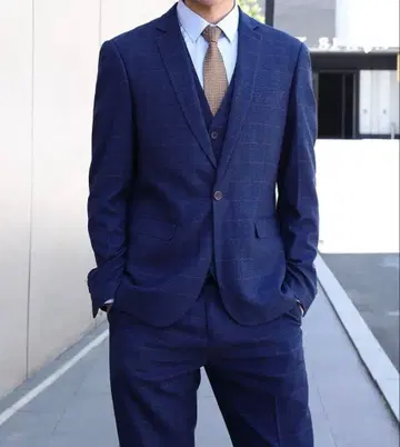 성인식 비즈니스 셋업 수트 / 슬림핏 쓰리피스 수트