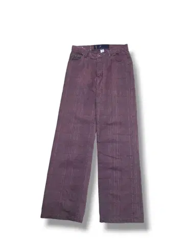 Karl Kani 칼카니 W30 보라색 보르도 체크풍 스트릿