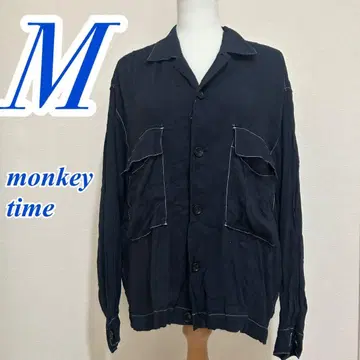 monkey time M 네이비 셔츠 스티치 캐주얼 코디 남성용