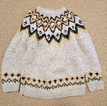 PAR ICI 팰리시 노르딕 무늬 니트 스웨터