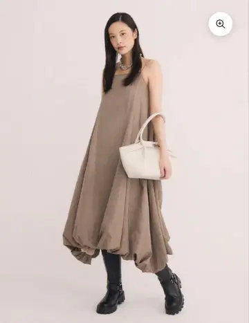 택 포함 새상품 eimy istoire 백 벨트 벌룬 롱 원피스