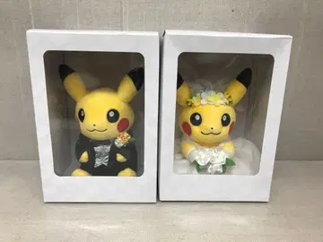 미개봉품 피카츄 웨딩 봉제 인형 2체 포켓몬 센터