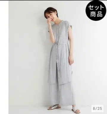 새상품급 PLST 플라스테 샤이니 새틴 셋업