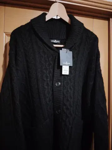 GU ENGINEERED GARMENTS 케이블 숄카라 가디건