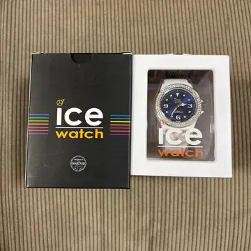 ice watch 스와로브스키 장식 아날로그 손목시계