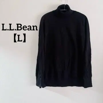 L.L.Bean [ L ] 터틀넥 니트 심플 블랙
