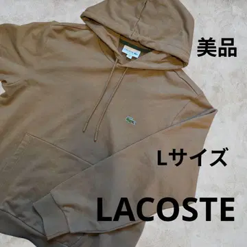 Lacoste 브라운 후드 부착 후드티 L 사이즈