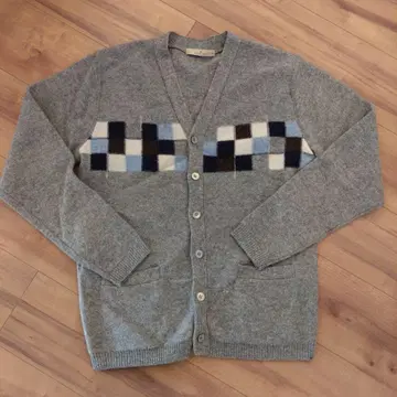 최종 특별 가격! 선착순! 그레이 체크 무늬 가디건