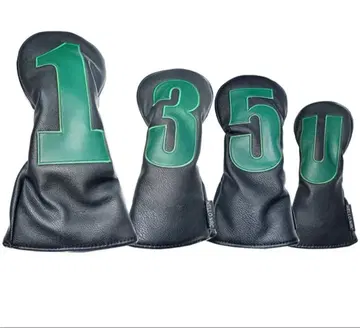 골프 헤드커버 빅 로고 1, 3, 5, U 블랙 그린 인기